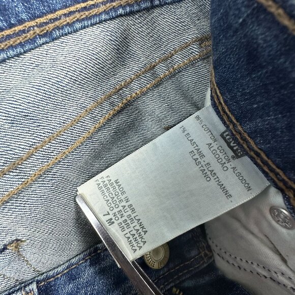 Levi's Skinny Jeans Women Size 7M Bold Curve Ad Wciash Mid Rise Blue - Picture 5 of 11